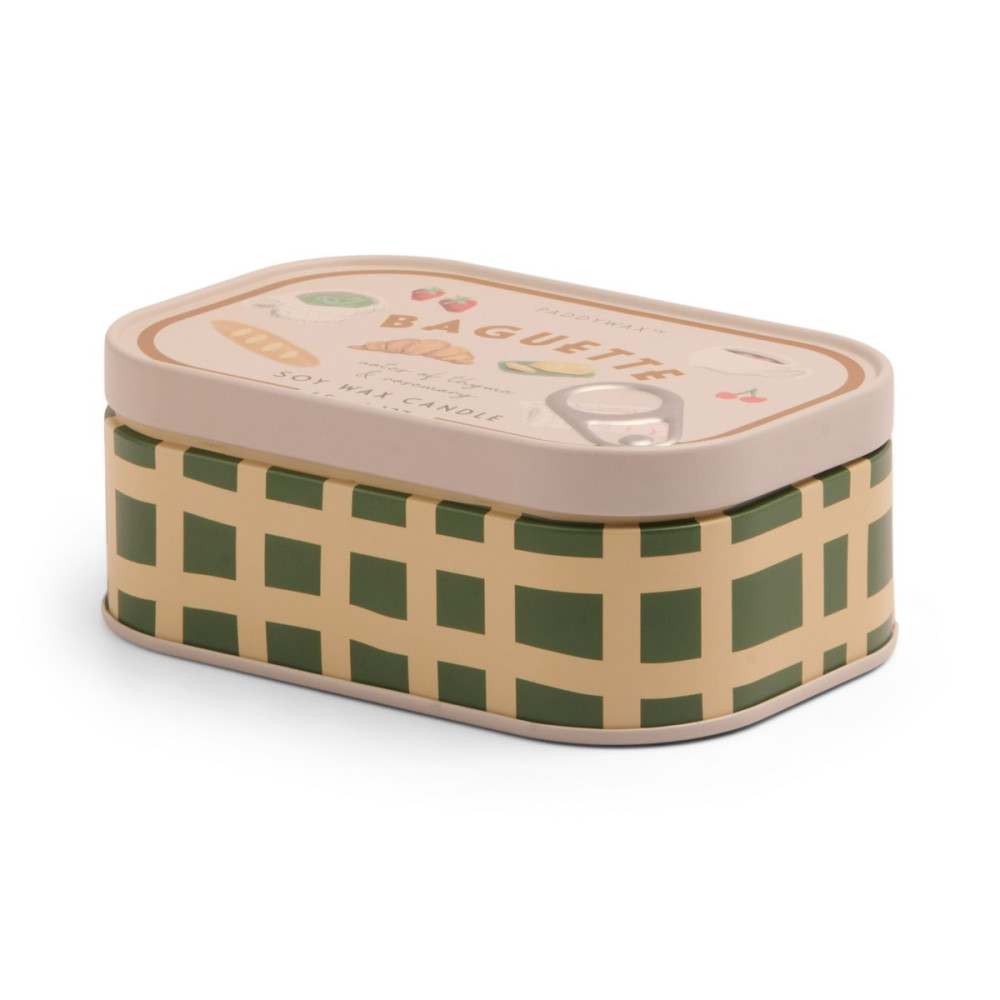 Paddywax Bistro French Baguette Φυτικό Κερί 127gr σε Μεταλλικό Δοχείο Κονσέρβα - Rosemary Thyme