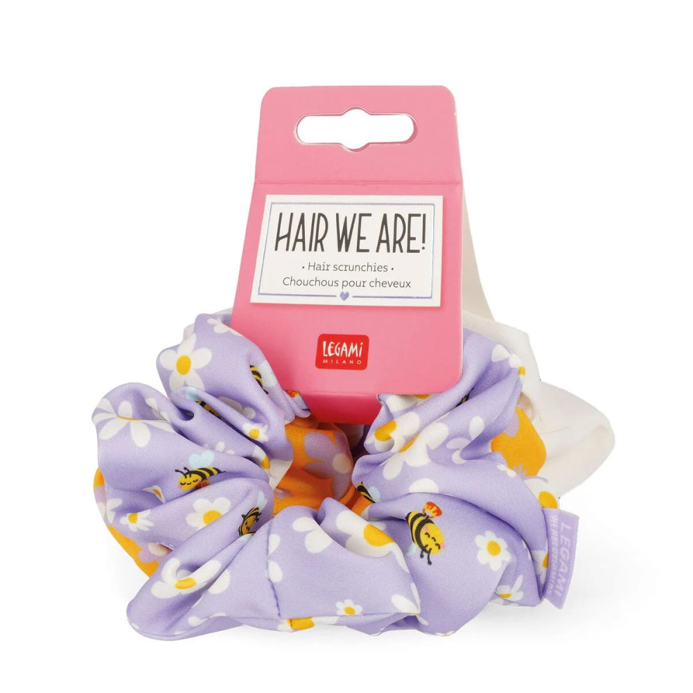 Legami Σετ 3 Λαστιχάκια Μαλλιών Bee - Hair We Are!