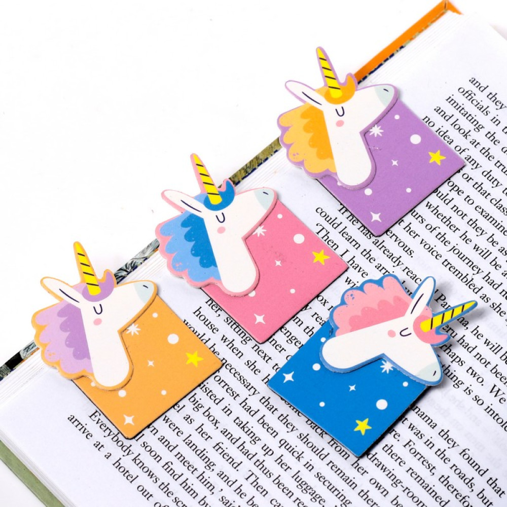 Puckator Μαγνητικοί Σελιδοδείκτες Unicorn Magic 4τμχ