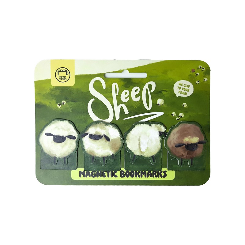 Puckator Μαγνητικοί Σελιδοδείκτες Sheep 4τμχ