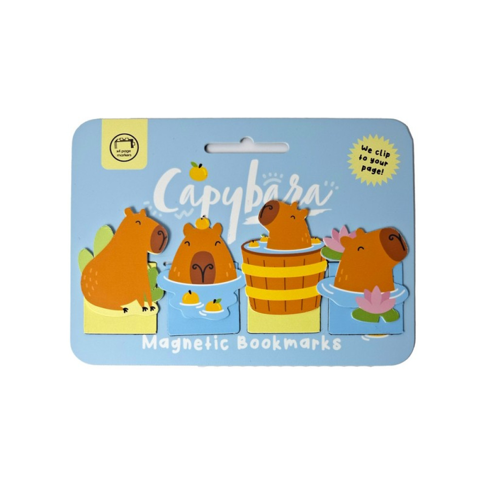 Puckator Μαγνητικοί Σελιδοδείκτες Capybara 4τμχ