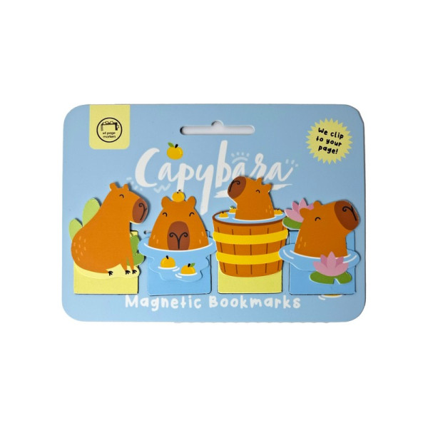 Puckator Μαγνητικοί Σελιδοδείκτες Capybara 4τμχ