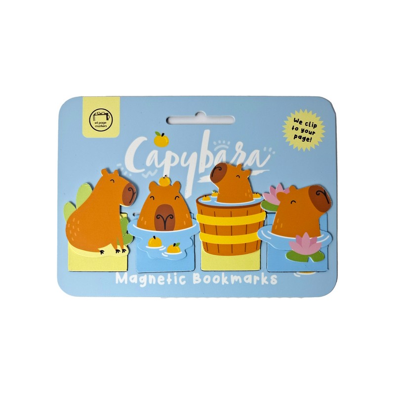 Puckator Μαγνητικοί Σελιδοδείκτες Capybara 4τμχ