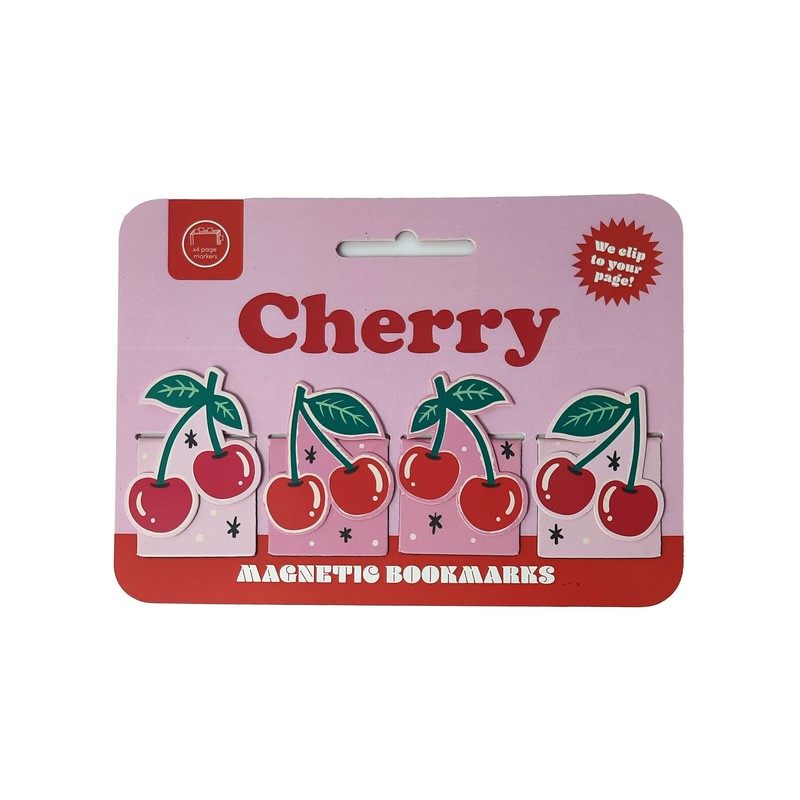 Puckator Μαγνητικοί Σελιδοδείκτες Cherries 4τμχ