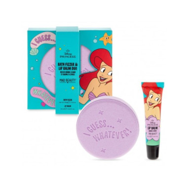 Mad Beauty Princess Express Yourself Bath Fizzer & Lip Balm Set - Ariel