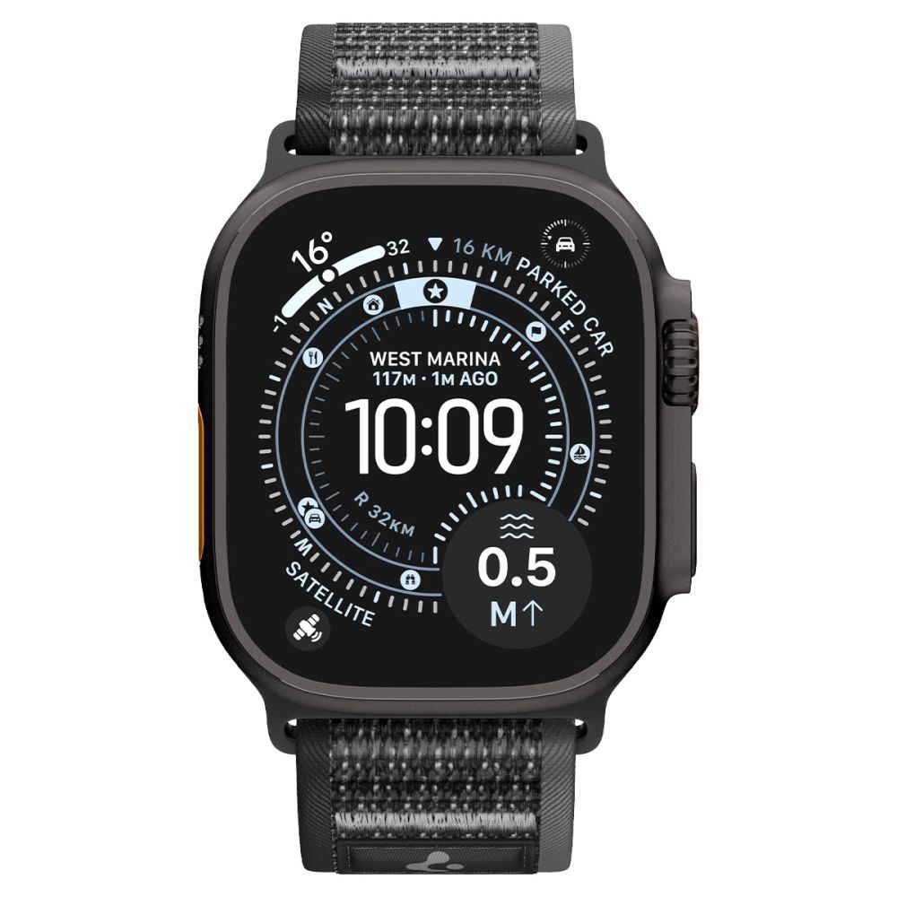 Spigen ATHLEX AIR 2 Λουράκι για Apple Watch 8 / 9 / 10 / 11 / SE / ULTRA (44 / 45 / 46 / 49 mm) (ACTIVE BLACK / GREY)