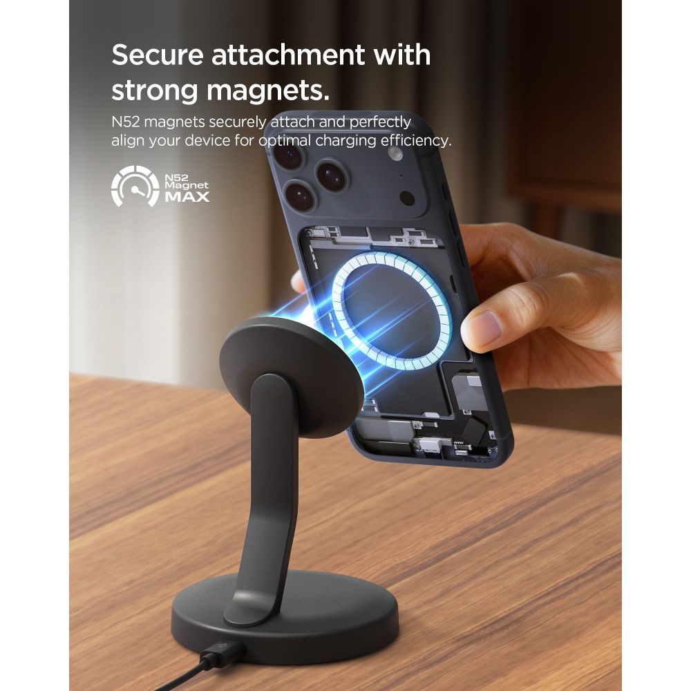Spigen EF151MS 3IN1 Essential Wireless Charger Magsafe 15W (Μαύρο)