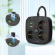 Tech-Protect PCS3X4 Πολύπριζο 3 Θέσεων, 2 USB & 2 TYPE-C 2m (Μαύρο)