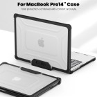 Tech-Protect Smartshell Pro για Macbook Pro 14" M1 / M2 / M3 / M4 / M5 PRO / Max 2021-2026 (Μαύρο/Διάφανο)