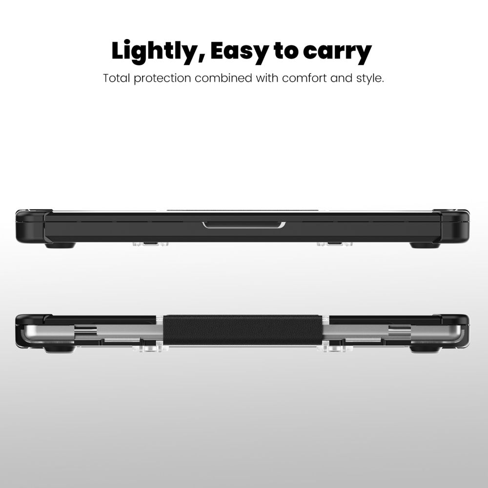 Tech-Protect Smartshell Pro για Macbook Pro 14" M1 / M2 / M3 / M4 / M5 PRO / Max 2021-2026 (Μαύρο/Διάφανο)