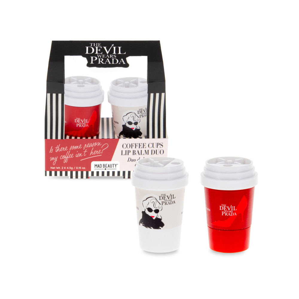 Mad Beauty The Devil Wears Prada Coffee Cup Lip Balm duo