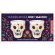Kikkerland Σετ Σφηνοπότηρα - Sugar Skull Shot Glasses