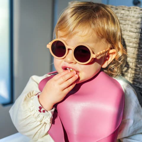 OLIVIO&CO Παιδικά Γυαλιά Ηλίου Στρογγυλά Breakfast Art - Fig Pink 18-36 μηνών