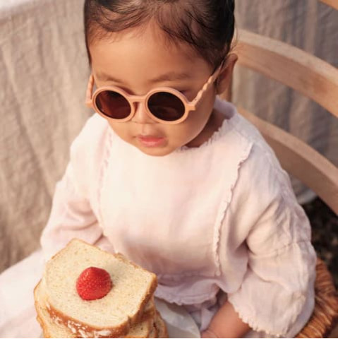 OLIVIO&CO Παιδικά Γυαλιά Ηλίου Στρογγυλά Breakfast Art - Fig Pink 18-36 μηνών
