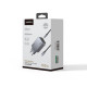 Ugreen X757/25874 φορτιστής 3 Θέσεων GaN PD 100W  + καλώδιο USB-C 100W 1.5m (Γκρι)