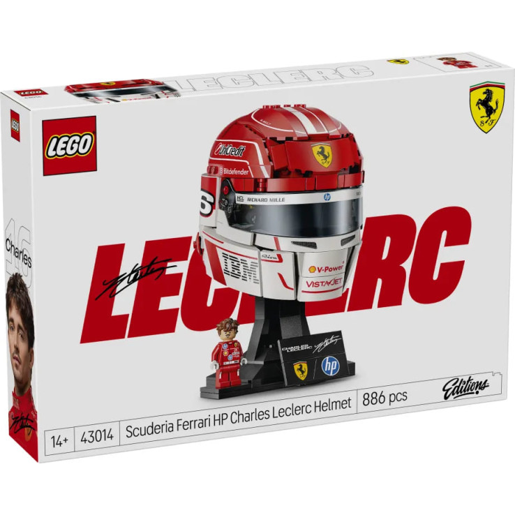 LEGO® Editions Scuderia Ferrari HP Charles Leclerc Helmet (43014)