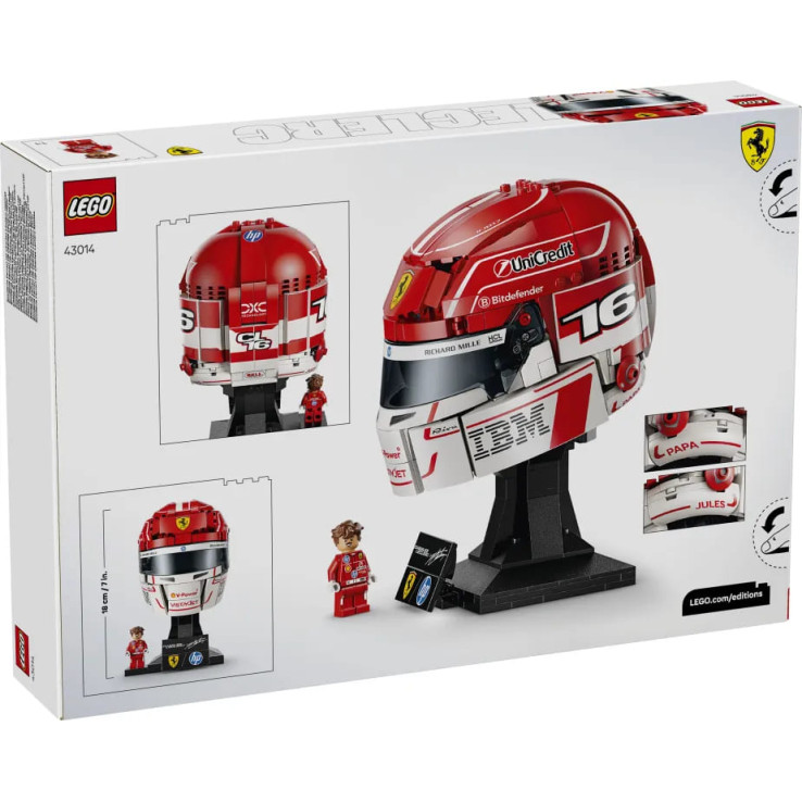 LEGO® Editions Scuderia Ferrari HP Charles Leclerc Helmet (43014)