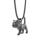 Meta[l]morphose On Shirt Κολιέ Μεταγιόν - Black Cat