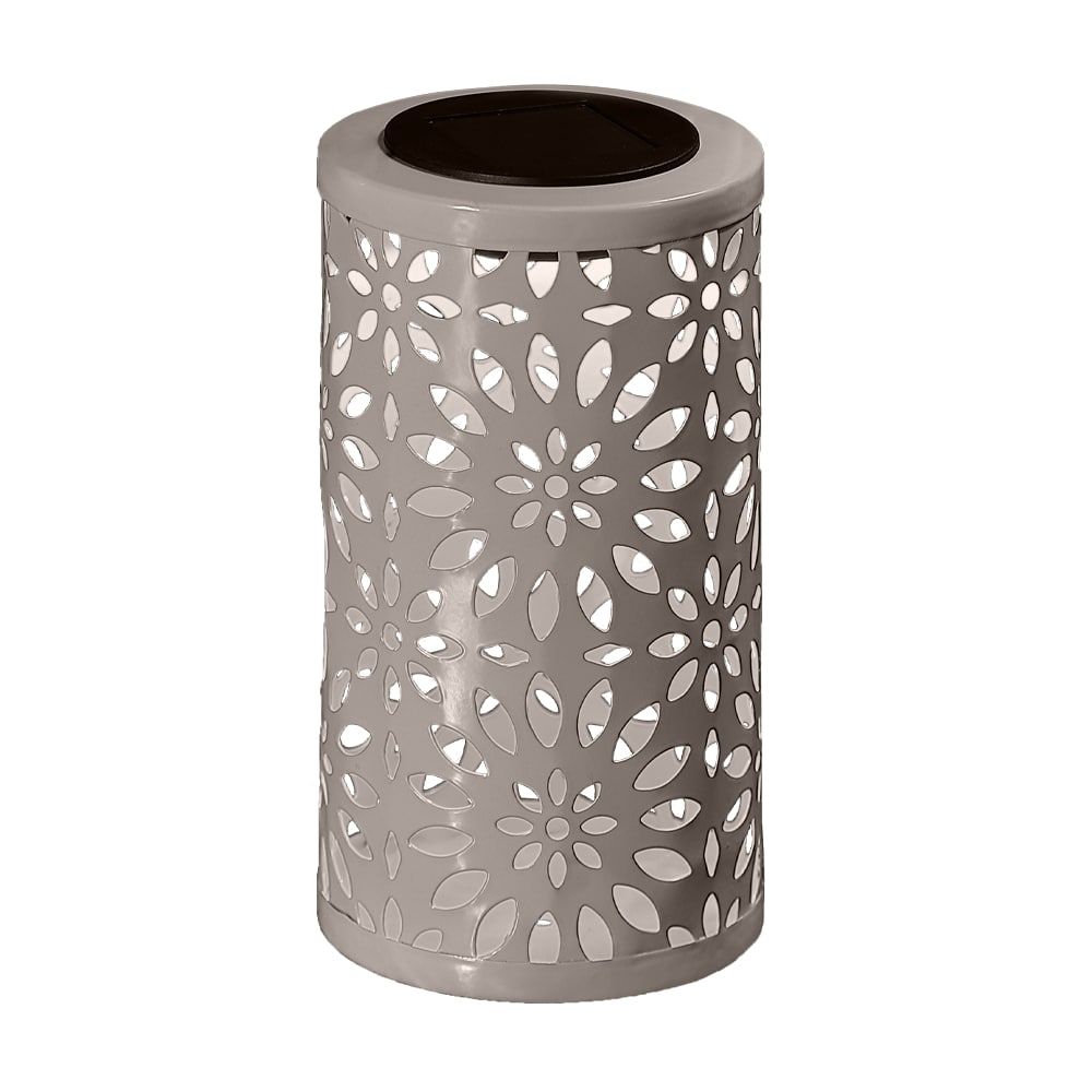 Modee Lighting LED Ηλιακό Φαναράκι Γκρι LT009 (H18xD10cm)