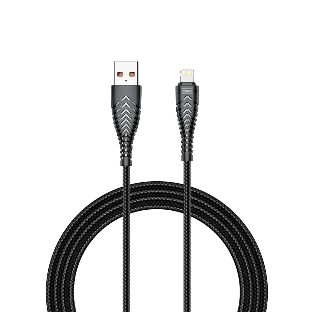Veger V106 Καλώδιο Φόρτισης USB-C σε Lightning 1.2m (Μαύρο)