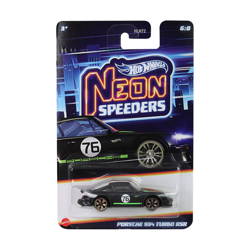 Mattel Hot Wheels Silver Series: Neon Speeders - Porsche 934 Turbo RSR (JCB05)