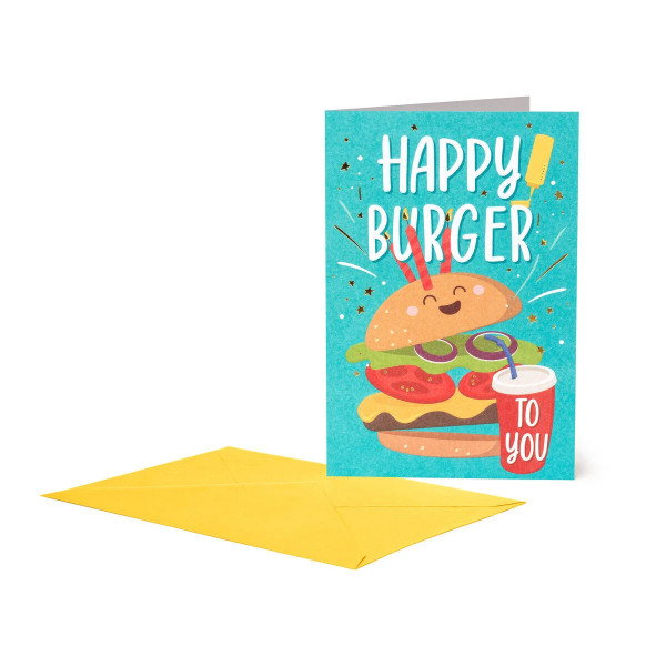 Legami Ευχετήρια Κάρτα - Large - Happy Burger (11,5 x 17 cm)