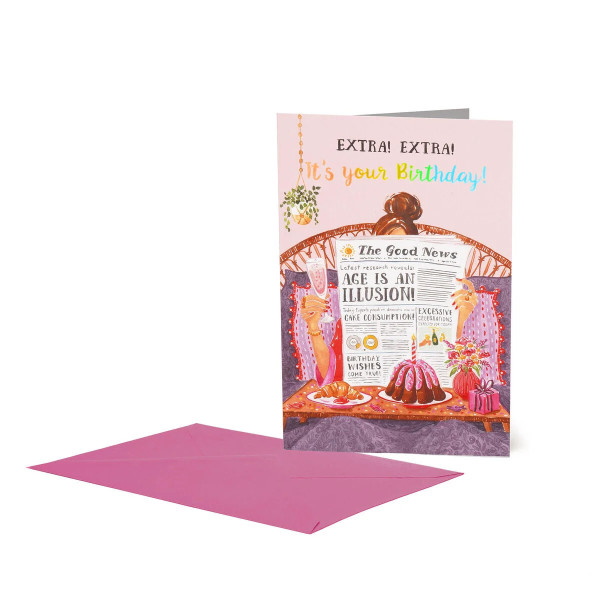 Legami Ευχετήρια Κάρτα - Large - Birthday News (11,5 x 17 cm)