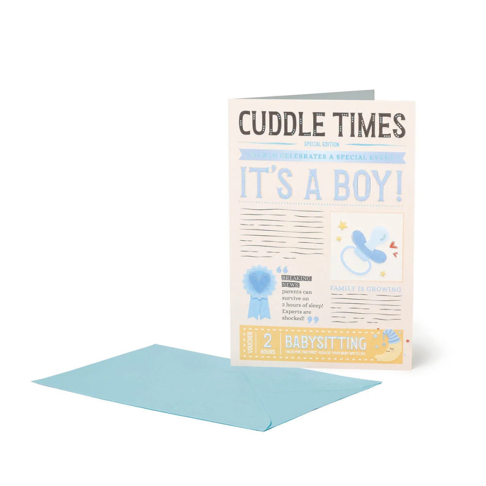 Legami Ευχετήρια Κάρτα - Large - Cuddle Times Boy (11,5 x 17 cm)