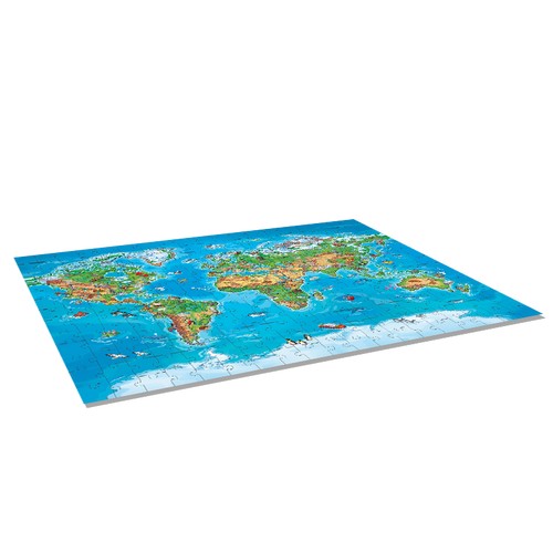 Desyllas Games Επιτραπέζιο Διαβάζω Και Μαθαίνω: Κόσμος Puzzle 180XL