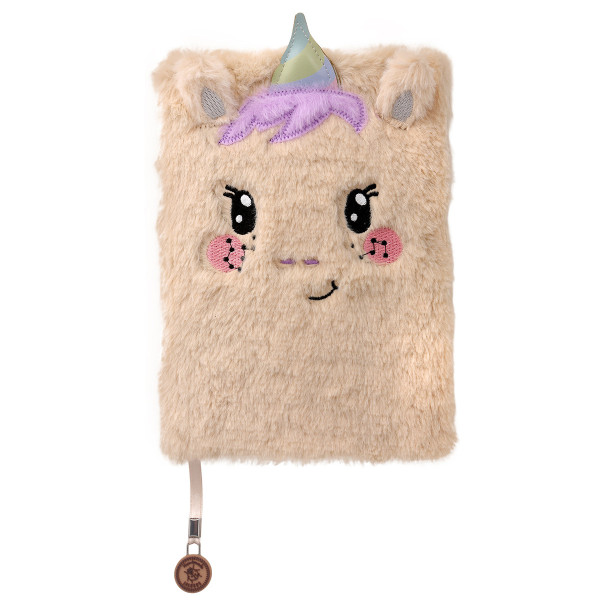 LULUBUG Handmade Λούτρινο Σημειωματάριο Unicorn Fairy Dots