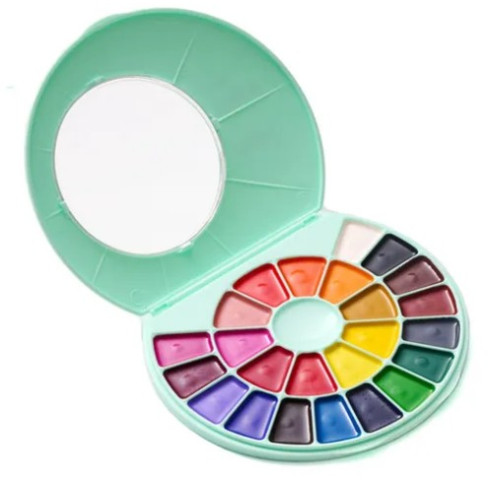 HIMI Semi - Moist Watercolour Σετ 24 Χρωμάτων Green Case