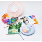 HIMI Watercolour Paint Pan Σετ 24 Χρωμάτων Blue Case