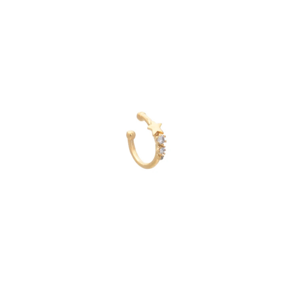 LifeLikes Σκουλαρίκι Star Cuff Zircon 1 τμχ (Χρυσό)