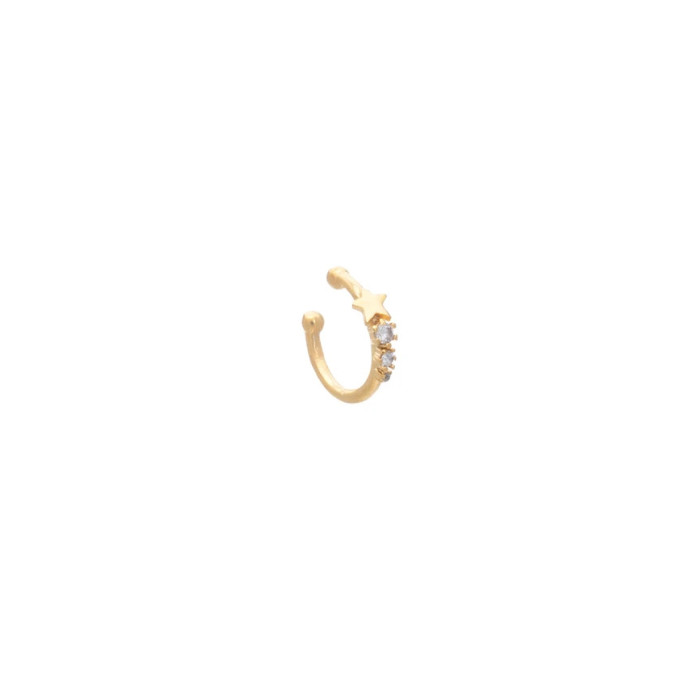 LifeLikes Σκουλαρίκι Star Cuff Zircon 1 τμχ (Χρυσό)