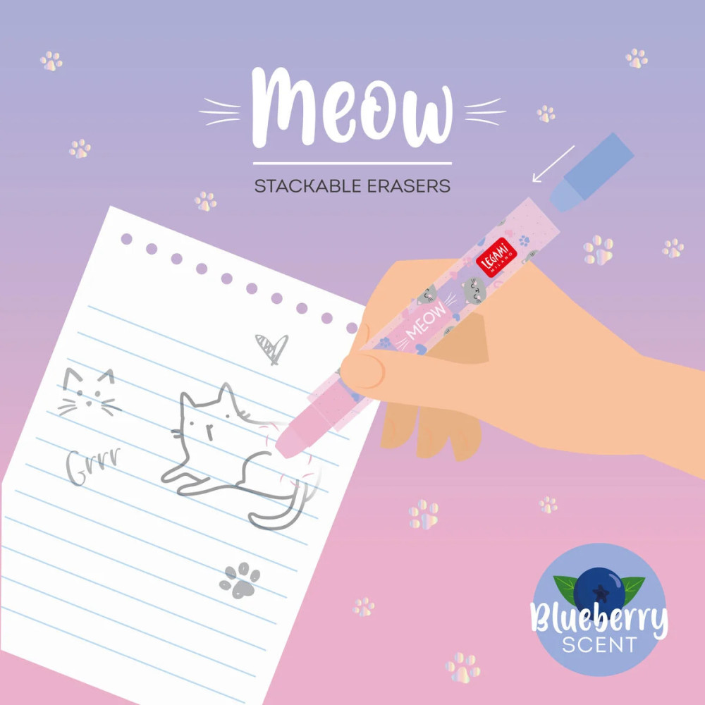 Legami Γόμα Stackable Erasers - Meow