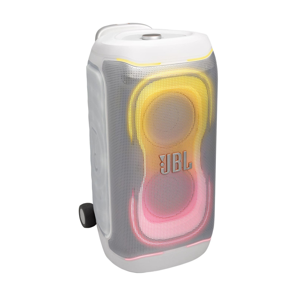 JBL Partybox 330, Portable BT Party Speaker, IPX4, Lightshow, Wheels (Λευκό)