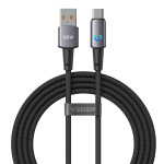 Veger AC1-ZSD Καλώδιο Φόρτισης USB-A σε USB-C 66W 1.2m (Μαύρο)
