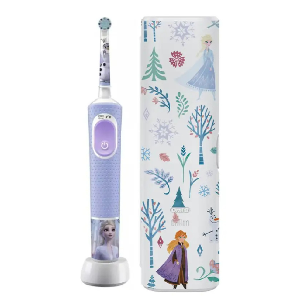 Oral-B Vitality Pro Παιδική Ηλεκτρική Οδοντόβουρτσα με Χρονόμετρο για 3+ Χρονών & Θήκη Ταξιδιού (Frozen)
