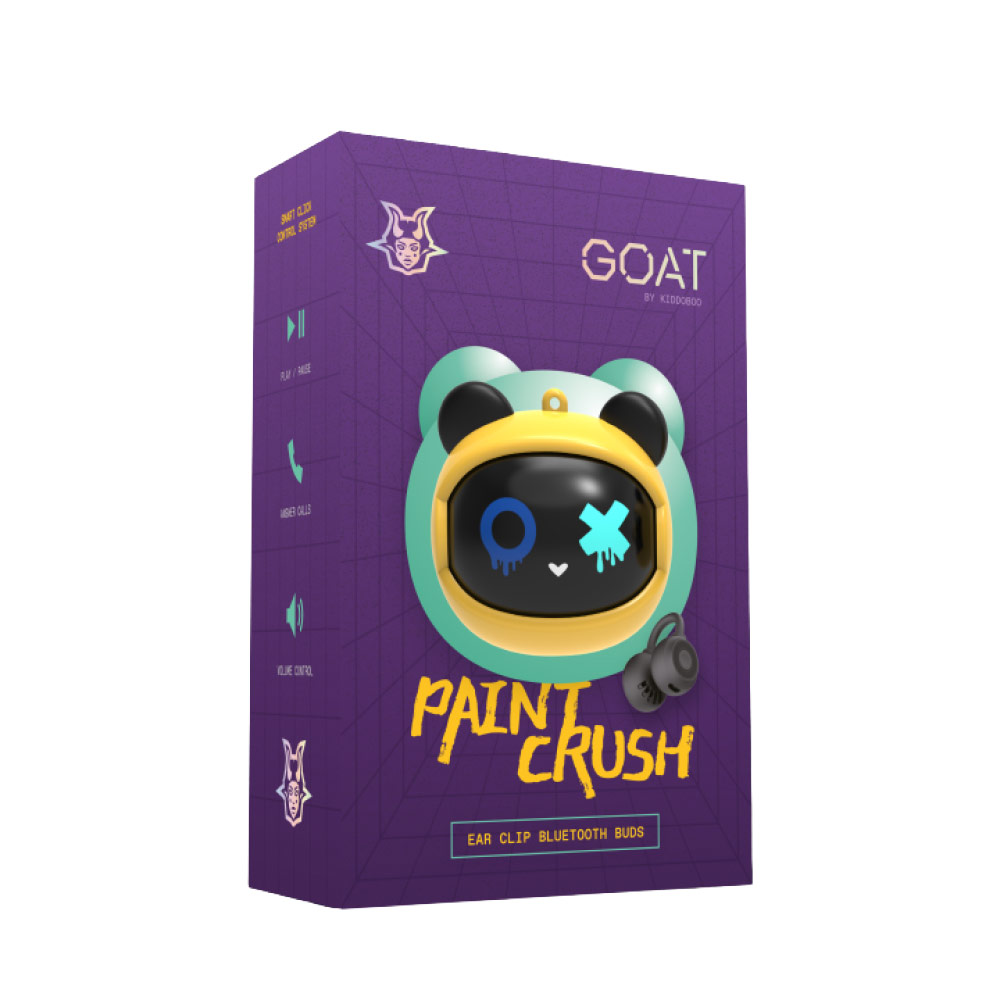Kiddoboo GOAT Bluetooth Earbuds Ακουστικά Paint Crush