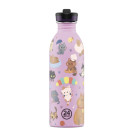 24Bottles Kids Bottle Ανοξείδωτο Μπουκάλι 0.50lt (Meow Friends)