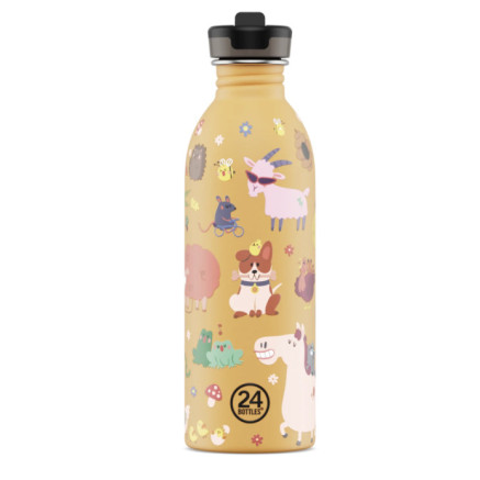 24Bottles Kids Bottle Ανοξείδωτο Μπουκάλι 0.50lt (Farm Friends)