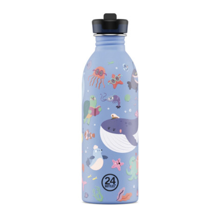 24Bottles Kids Bottle Ανοξείδωτο Μπουκάλι 0.50lt (Ocean Friends)
