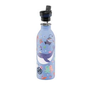 24Bottles Kids Bottle Ανοξείδωτο Μπουκάλι 0.50lt (Ocean Friends)