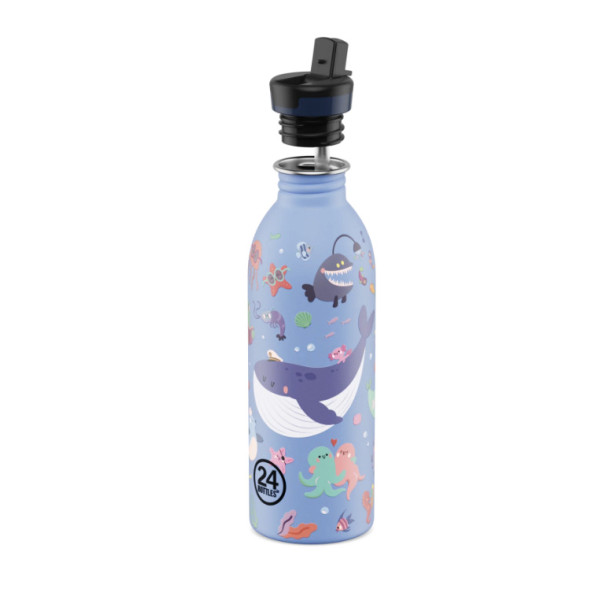 24Bottles Kids Bottle Ανοξείδωτο Μπουκάλι 0.50lt (Ocean Friends)