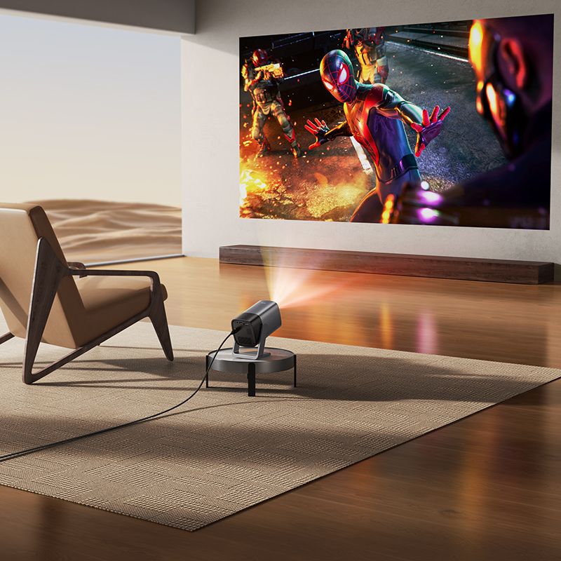 Hoco DT7 Full HD Projector Android Wi-Fi Bluetooth 1080P (Metallic Gray)
