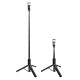 Hoco K34 Selfie Stick Tripod με Τηλεκοντρόλ + LED light (Μαύρο)