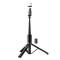 Hoco K34 Selfie Stick Tripod με Τηλεκοντρόλ + LED light (Μαύρο)