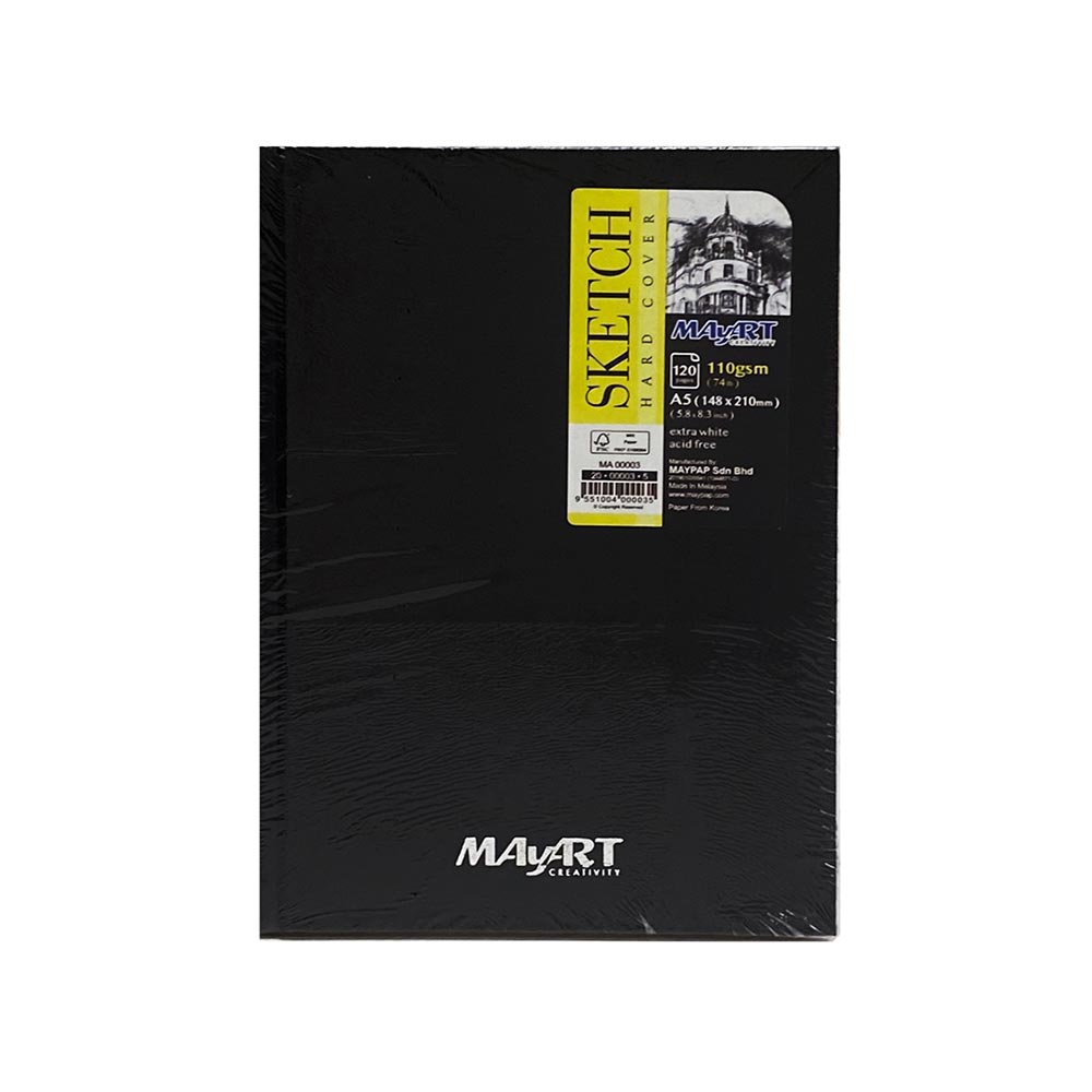 Mayart Sketch Book A5 110Gsm HC 120 Pages