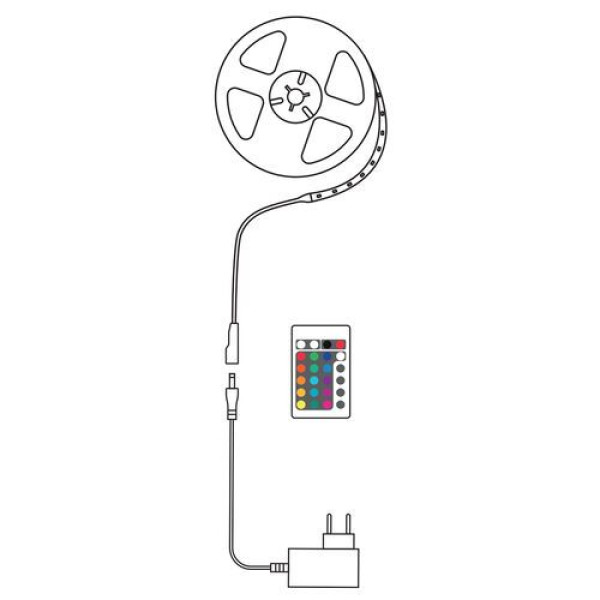Modee Smart Ταινία LED 24W IP20 RGB με Τηλεχειριστήριο 10m