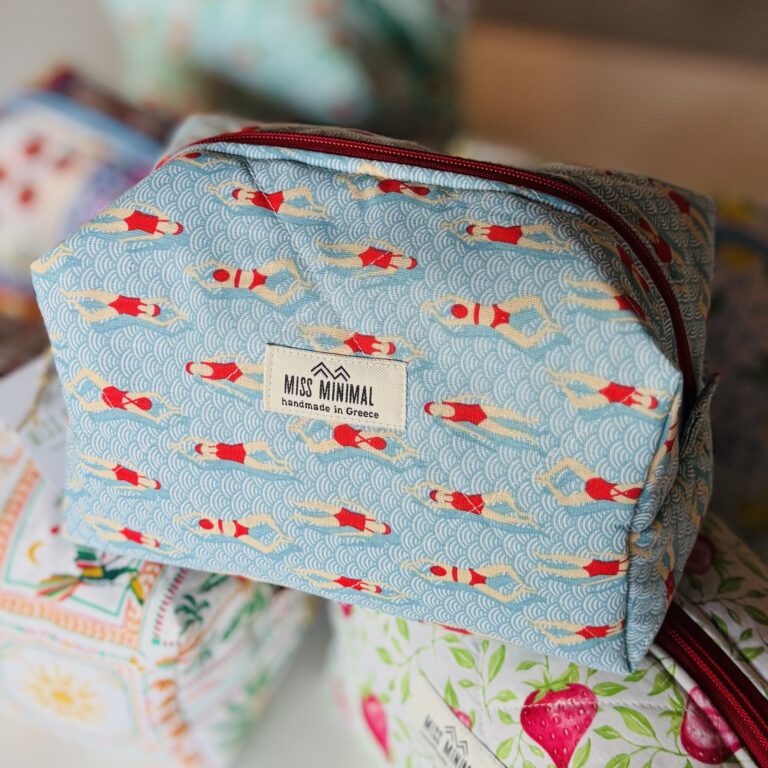 Miss Minimal Zipper Box Νεσεσέρ Aqua Muse (12 x 11 x 9 cm)
